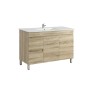 Berge White Oak Free Standing 1200 Cabinet Only